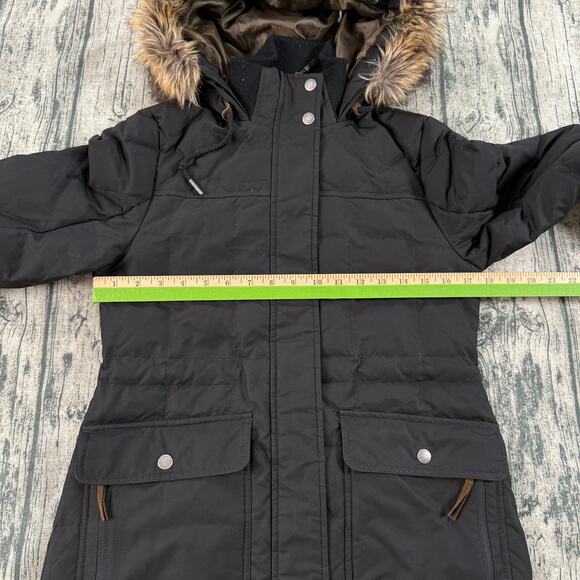 Eddie Bauer Jacket Parka EB 650 Winter Coat Black Down Filled Cold Weather XS - Picture 11 of 15